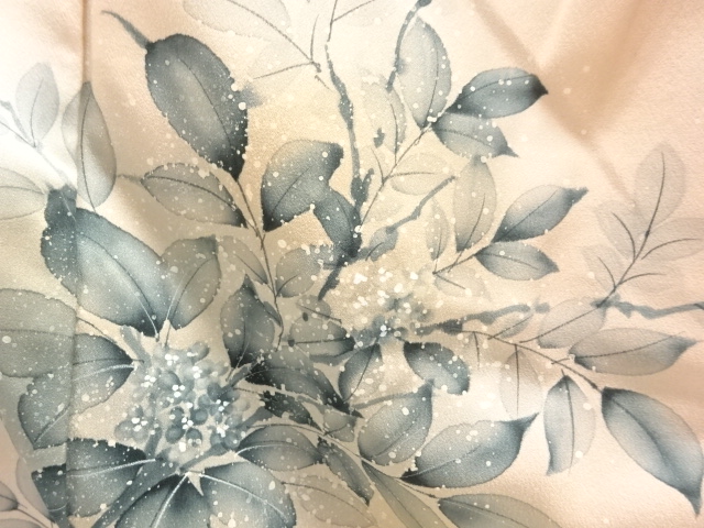  枝花模様訪問着